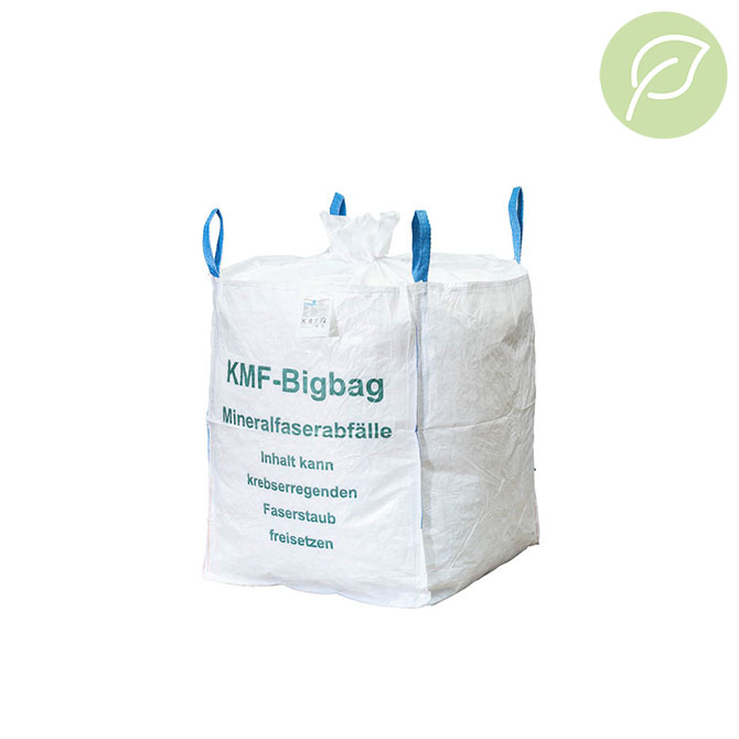 Big Bag Mineralwolle/KMF 90x90x110cm -recycled PP-