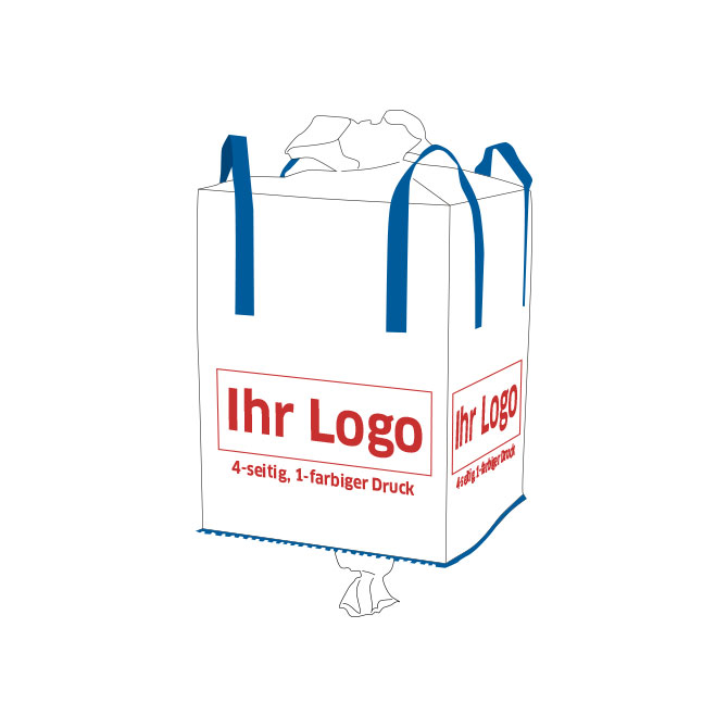 Bigbag SCHAL 90x90x115cm - Druck 4s1f