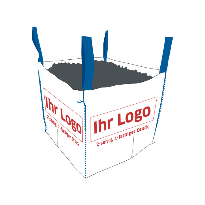 Bigbag GRANIT 70x70x65cm - Druck 4s3f Bigbag GRANIT 70x70x65cm - Druck 4s3f