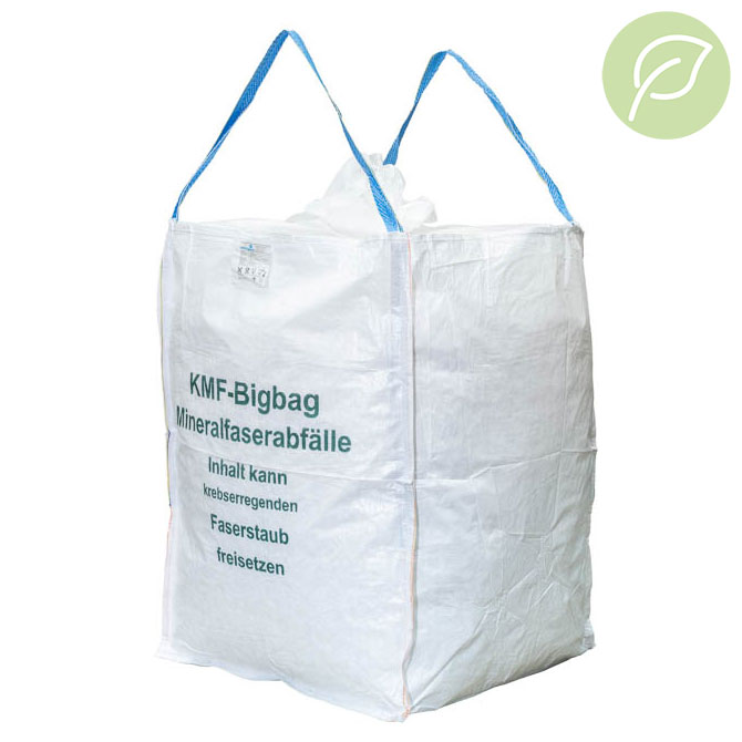 Big Bag Mineralwolle/KMF 90x90x120cm -recycled PP- Big Bag Mineralwolle/KMF 90x90x120cm -recycled PP-
