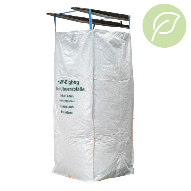 Big Bag Mineralwolle/KMF 90x90x220cm -recycled PP- Big Bag Mineralwolle/KMF 90x90x220cm -recycled PP-