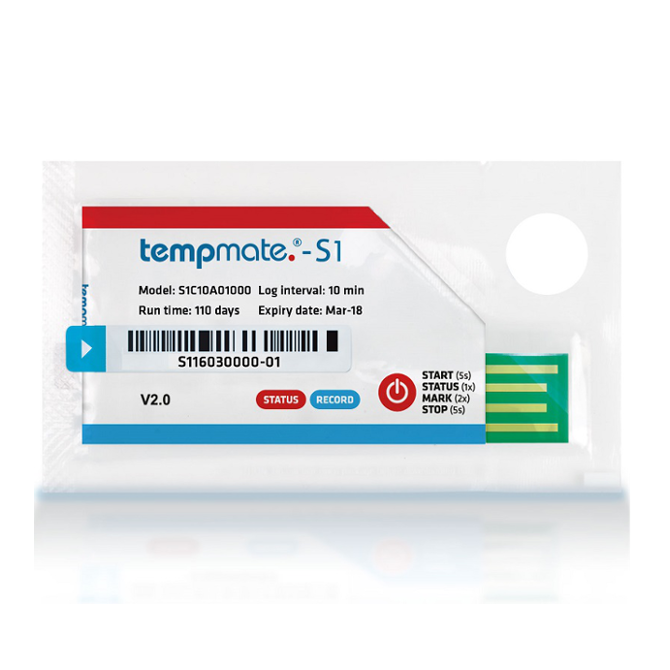 tempmate.®-S1 V2.0 Einweg Temp. Data Log tempmate.®-S1 V2.0 Einweg Temp. Data Log