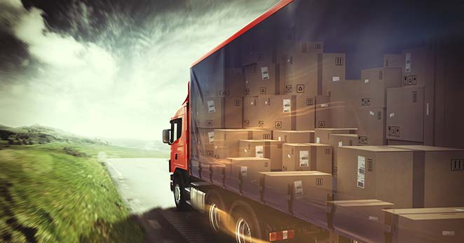 LKW-mit-Kartons LKW-mit-Kartons