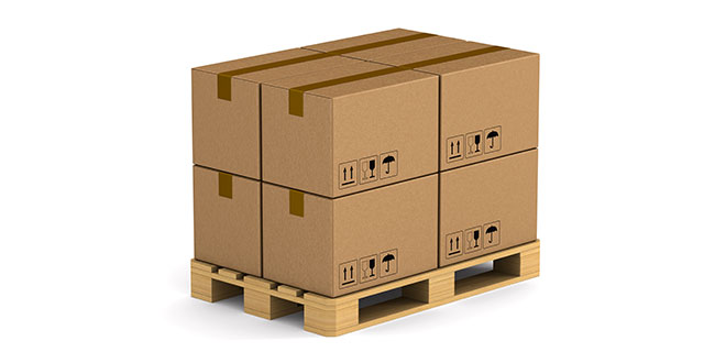 Palette richtig gepackt Palette richtig gepackt