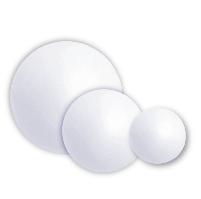 Boules de polystyrène 150mm blanc Boules de polystyrène 150mm blanc